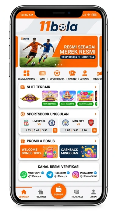 Tampilan kanal resmi 11bola