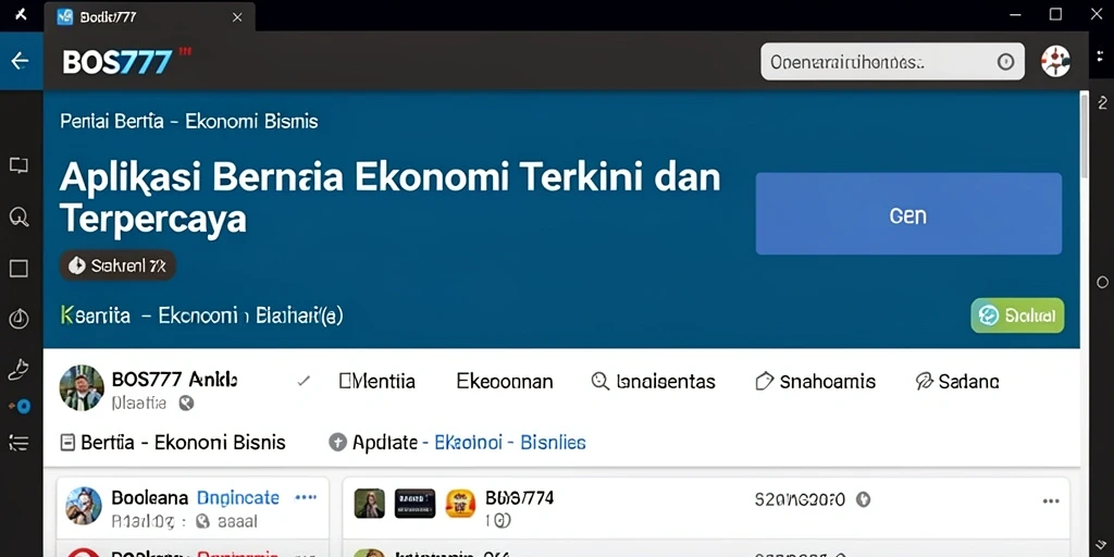Antarmuka aplikasi BOS777 yang informatif dan menarik.